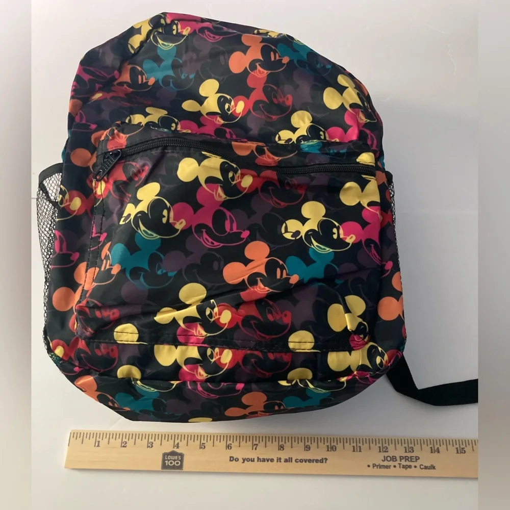 Mickey Mouse black multi color Backpack